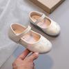 Детские туфли Мэри Джейн для девочек, вышивка, застежка-липучка, круглый носок, новинка 2024, мягкие, простые, на платформе, повседневные, дропшиппинг, детская обувь
