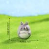 3Pcs/Bag Cute Mini Totoro Doll Resin Car Ornaments Micro Landscape Figurines Diy Accessories Home Decor Dollhouse Toy Kids Gifts