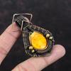 Подвеска Bumble Bee Jasper, подвеска из медной проволоки с драгоценным камнем, медное ювелирное изделие, подвеска ручной работы, красивое ювелирное изделие с проволочной обмоткой, подарок на годовщину