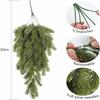 Настенное подвесное Рождественское сосновое игольчатое 30-дюймовое искусственное растение-лиана Искусственные сосновые ветки На улице