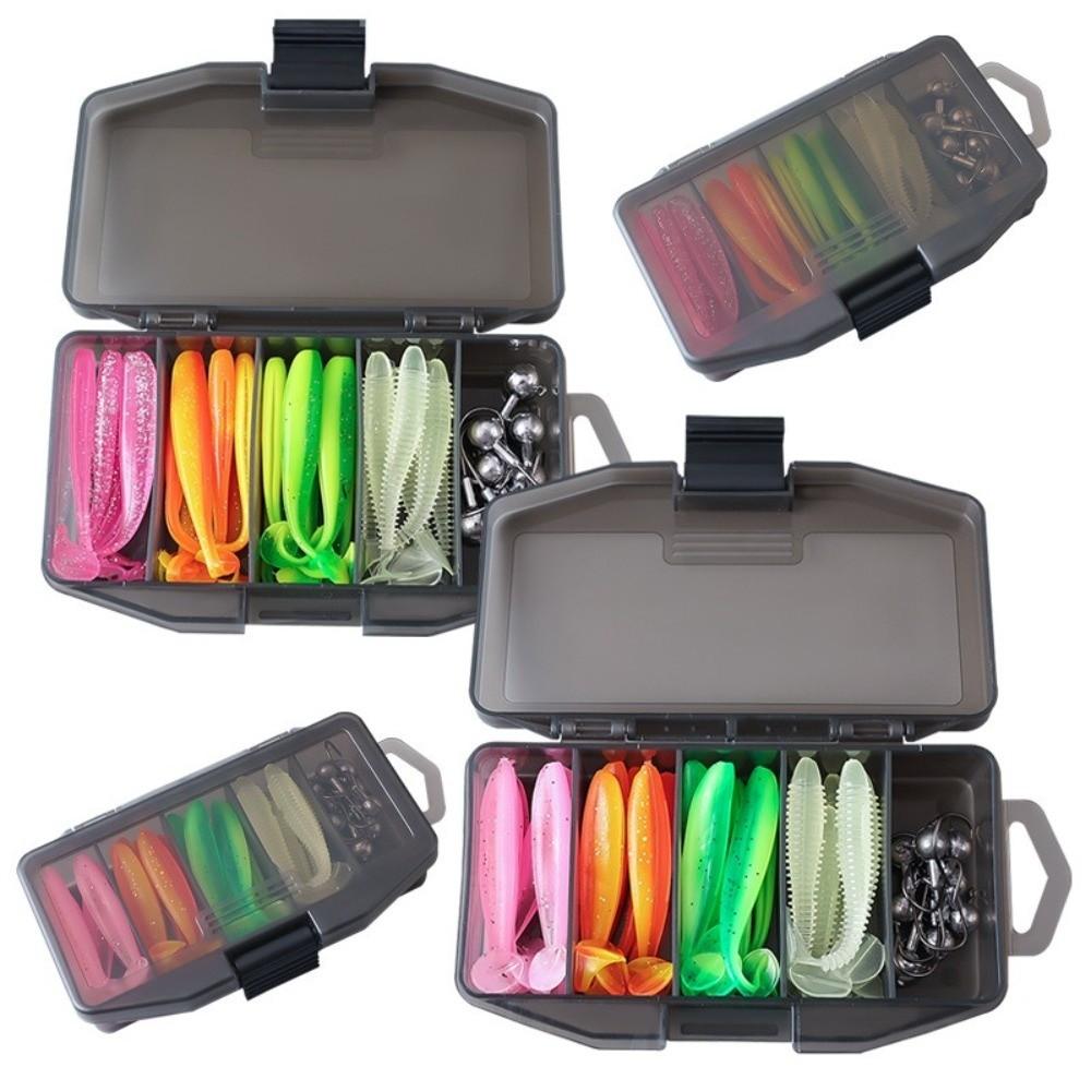With Hook Fishing Bait Soft Silicone Silicone Bait Fishing Kit Swimbait Worm Shad Bait
