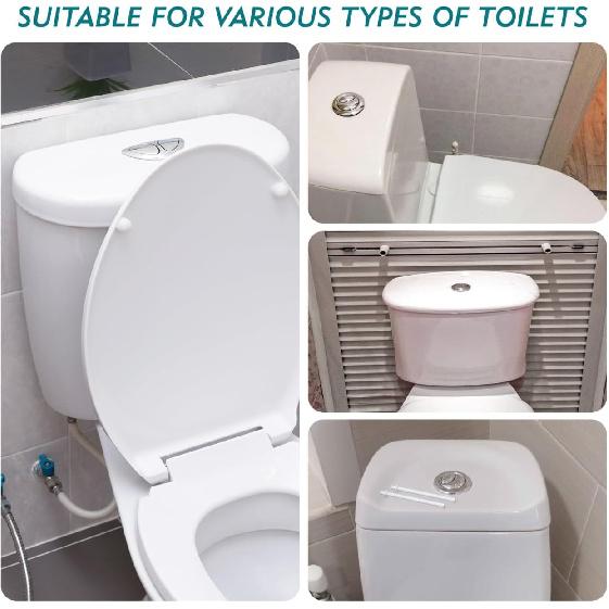 10 шт. стержней кнопки смыва: Рычаг кнопки смыва для унитаза - Кнопки рычаги для бачка унитаза в ванной удлиненные пластиковые белые