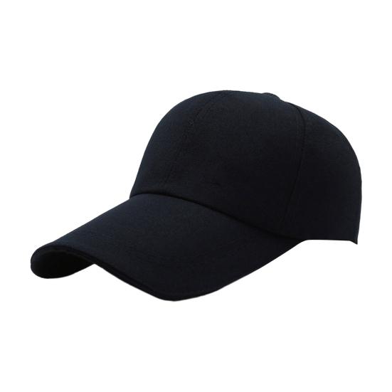Мужская бейсбольная шляпа с длинными жесткими полями, однотонная солнцезащитная кепка с защитой от УФ-лучей, регулируемый хвост с отверстием, повседневная кепка от солнца в стиле хип-хоп на открытом воздухе