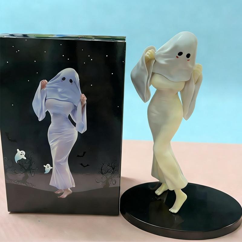 Illustration Girl Anime Figure Ghost Girl Action Figure Ghost Figurine Cosplay Doll Adult Collectible Model Toys Gifts Ornament