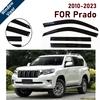 Дефлекторы окон для Toyota Prado FJ150 2009-2023 | 4 шт. Ветровики Защита от дождя | Аксессуар Защита от непогоды для автомобиля