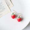 Бижутерия для девочек Яркая Клубника Подвески Женские Модные Аксессуары Серьги-пусеты Украшения Серьги-капли