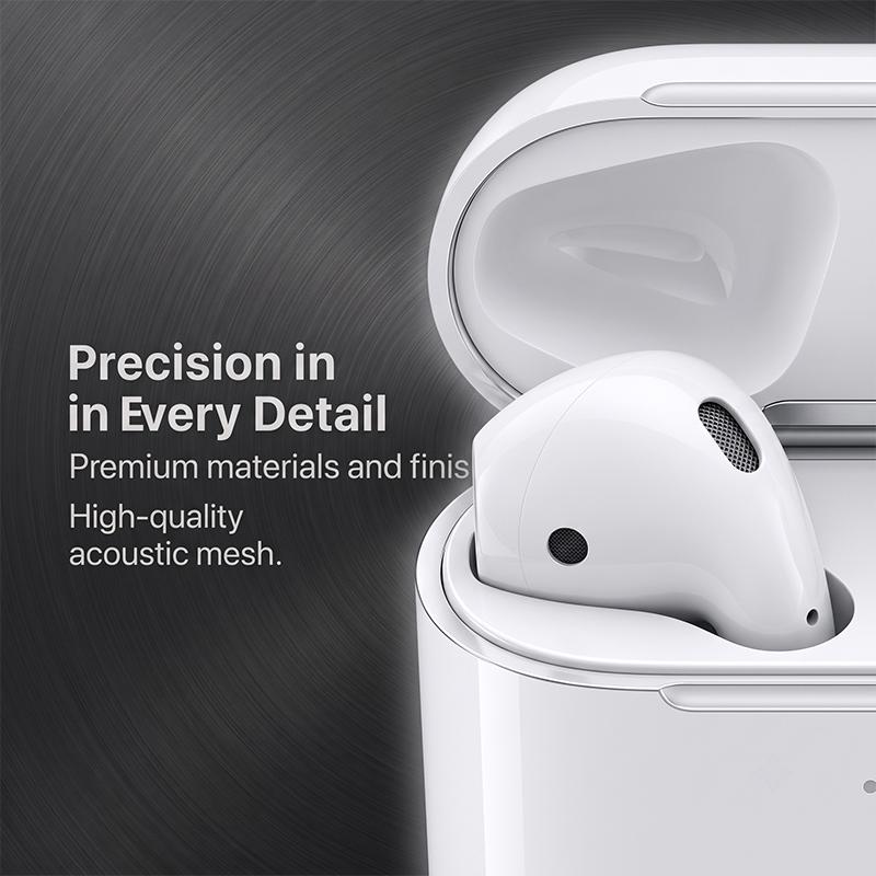 Беспроводные Bluetooth-наушники второго поколения Air 2 TWS, полувкладыши, комфортная посадка на весь день, с кабелем для зарядки USB на Lightning