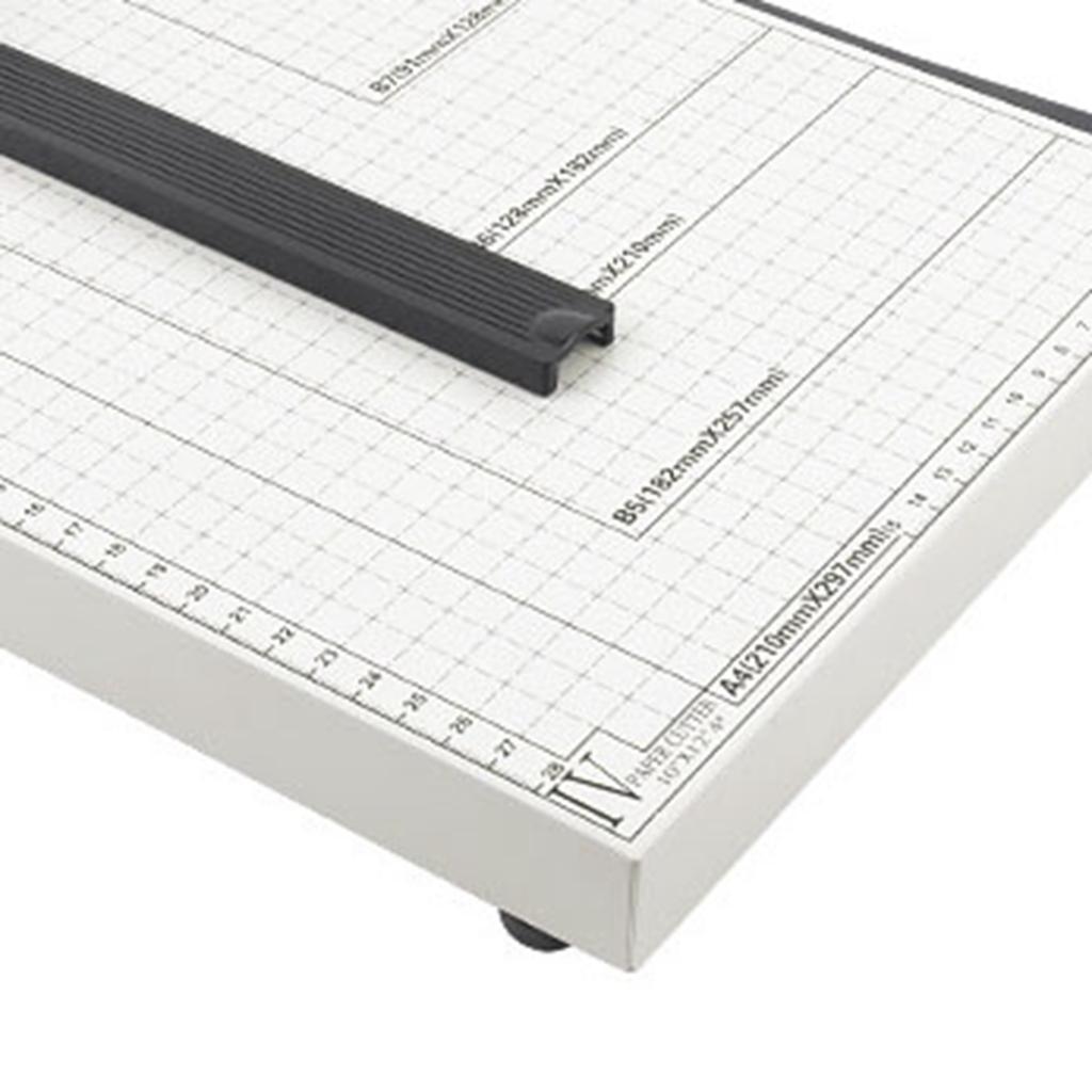 12in Paper Cutter Hard Wearing Precise Scale Sharply Blade Comfortable Handle Photo Paper Card Trimmer 30x25cm