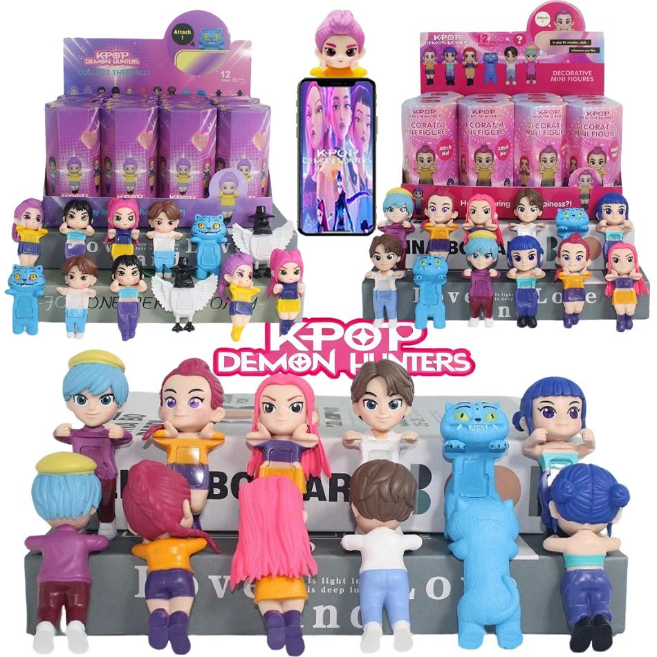 Продажа Kpop Охотники на демонов Серия Blind Box Аниме Фигурки Украшения Куклы Фанаты Детский Подарок на День Рождения Случайный Blind Box