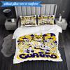 Adventure In The Cup-head  3pcs K-pop music group Bedding set,Ideal for Bedroom, Dormitory,Including Duvet Cover And 2pcs Pillowcases,Fan gifts