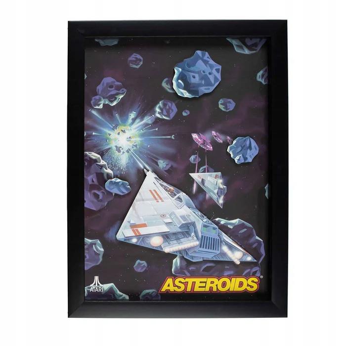 wall decoration picture Atari 3D Wall Art Asteroids retro 25x2.2x33.8cm