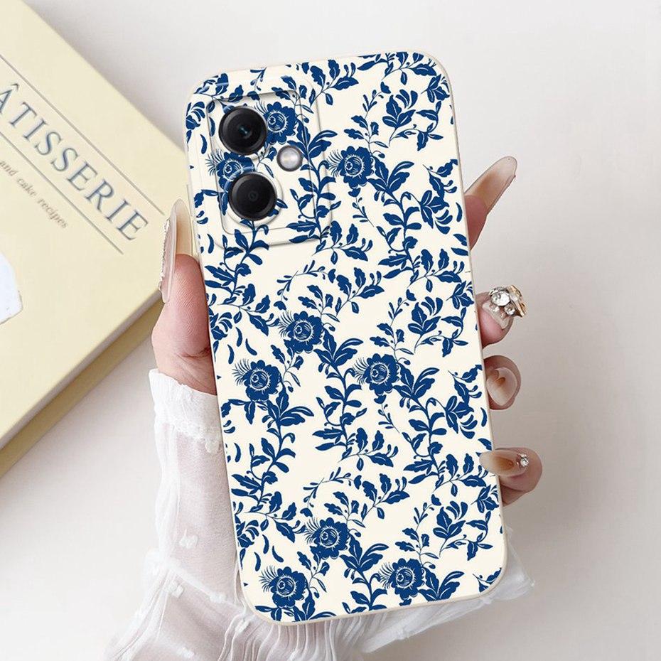 Beautiful Floral Phone Case For Xiaomi Redmi Note 12 5G Soft Silicone Shockproof Cases For Redmi Note 12 Pro Note12 5G Bumpers