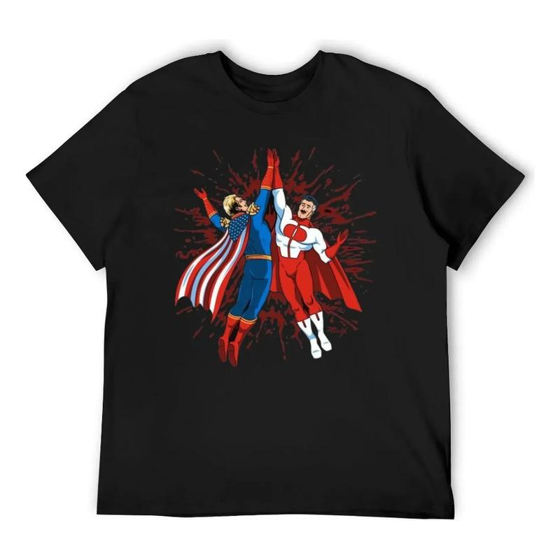 Camiseta Omni Man And Homelander, Blusa Oversize Sh
