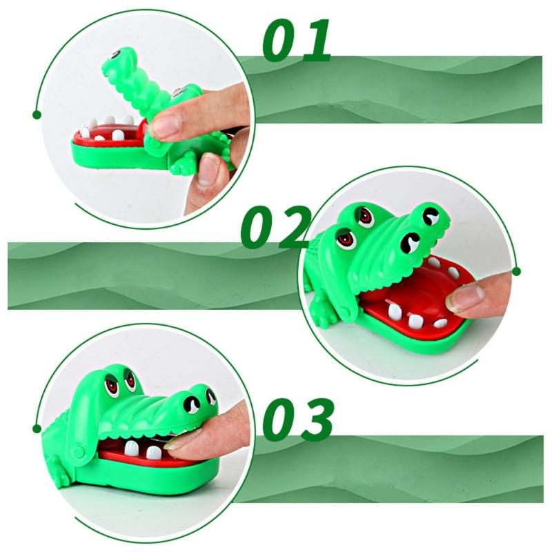 for Crocodile Teeth Toys Game for Kids for Crocodile Biting Finger Dentist Games Funny Toys for Creative Keychain Pendan
