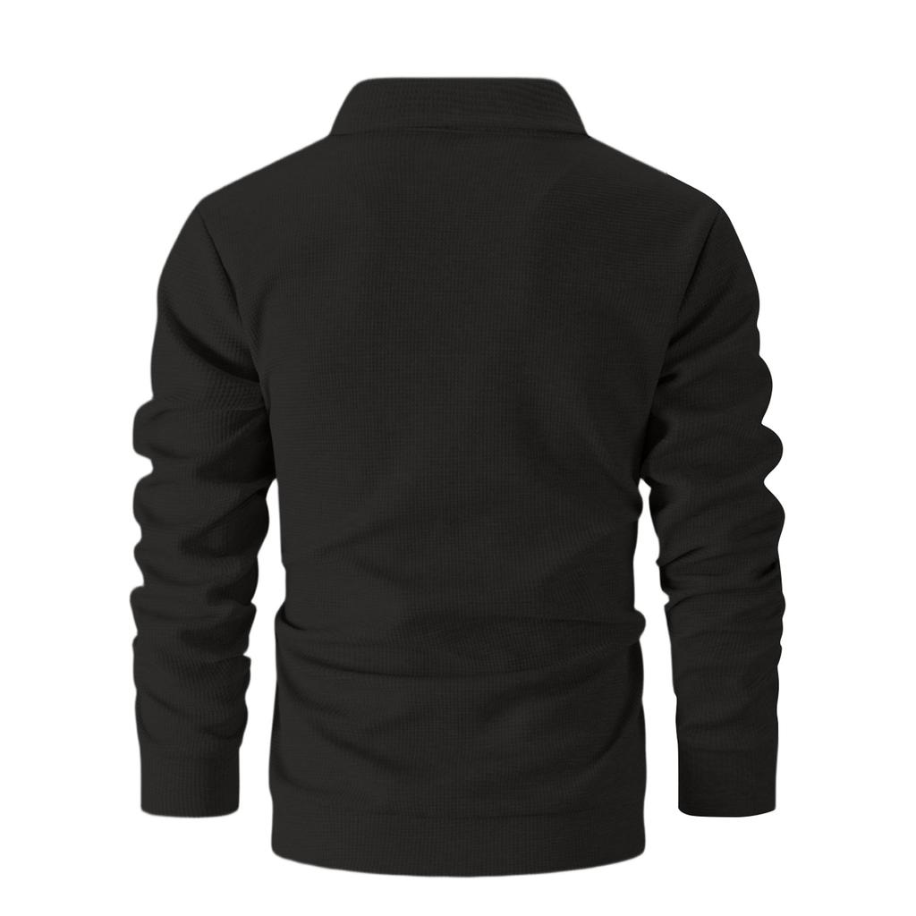 Men's Winter Casual Zipper Pocket Long-Sleeve Jacket