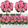 Wind Simulation Begonia Flower Fake Flower Home Living Room Geranium Silk Flower