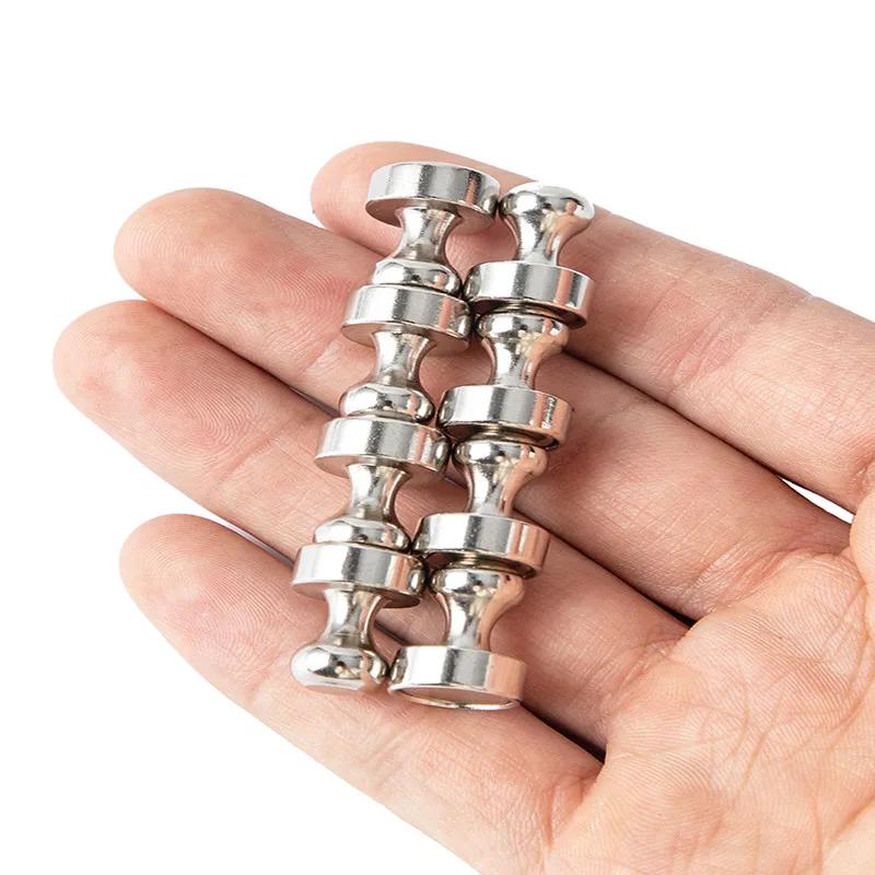 8/4/2/1 шт. Магнитная круглая кнопка, мощная неодимовая кнопка, настенный крючок для дома, кухни, офиса, холодильника, доски