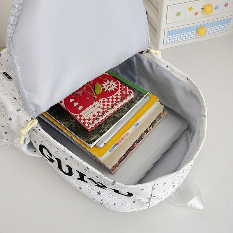 Student Schoolbag Female Star Printed Backpack