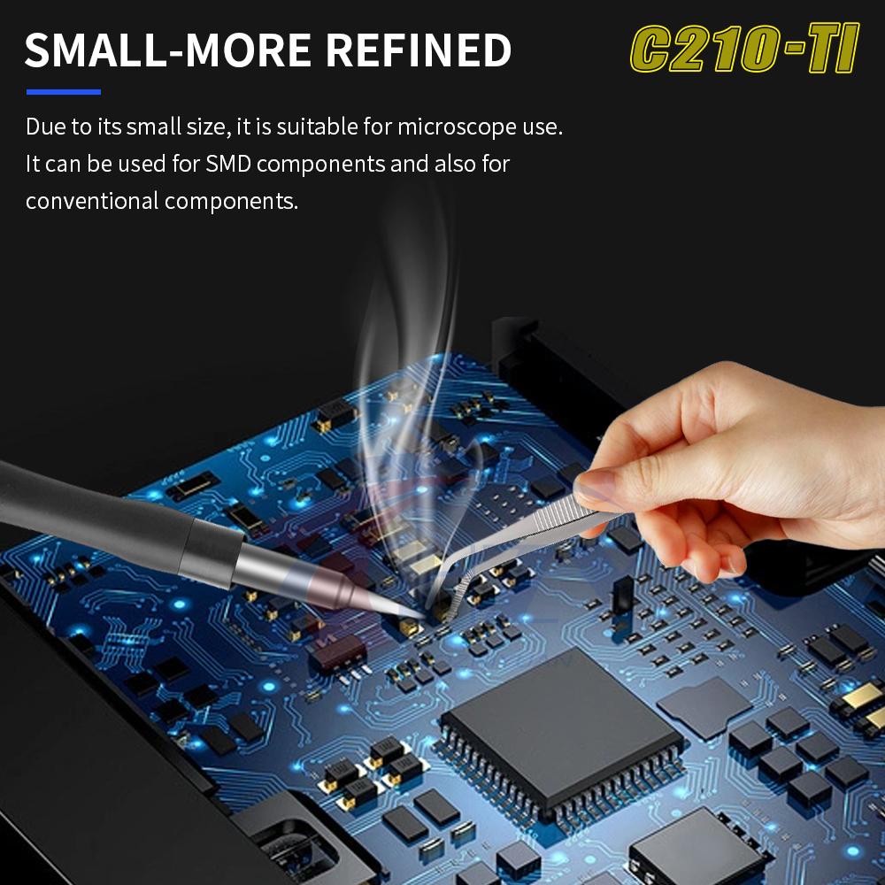 MECHANIC C210 Sereis Soldering Iron Tips C210-TS/TI/SK Replace Tip Universal Compatible T210 Soldering Station Welding Tools