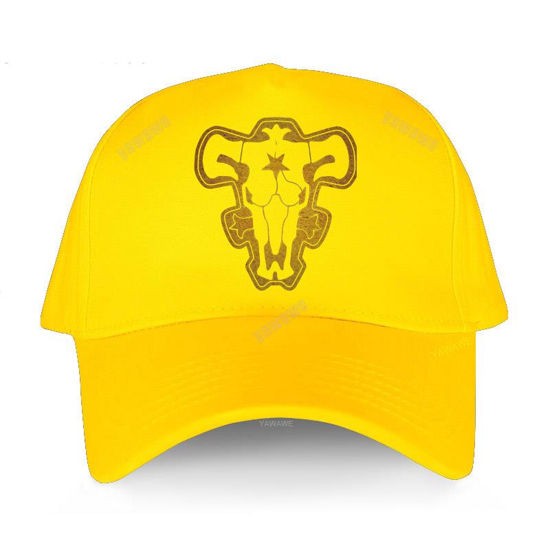 Уличная бейсбольная кепка, черные хлопковые шапки, крышка Bulls Awesome, японское аниме Манга Аста, мужская и женская летняя кепка в стиле хип-хоп, шляпа от солнца