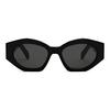 CELINE Diagonal Sunglasses Shiny Black/Smoke Unisex Eyewear CL40238U-01A