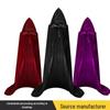 Velvet Hooded Wizard Cloak for Halloween Role Play
