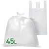 Iris Plaza Garbage Bag with Handle 45L 100P X 6 Pack Translucent [Bulk Purchase] iris-HDG-45-t
