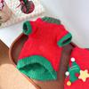 Knitted Christmas Tree Dog Sweater Small Breeds Winter Two-Legged Pet Clothing Cute Style
