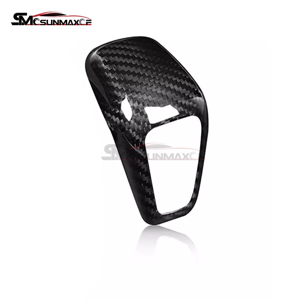 Sunmax Real Carbon Fiber Car Interior Accessories Car Gear Shift Knob for Porsche Cayenne 2018- Now Cayenne New Energy 2019-Now