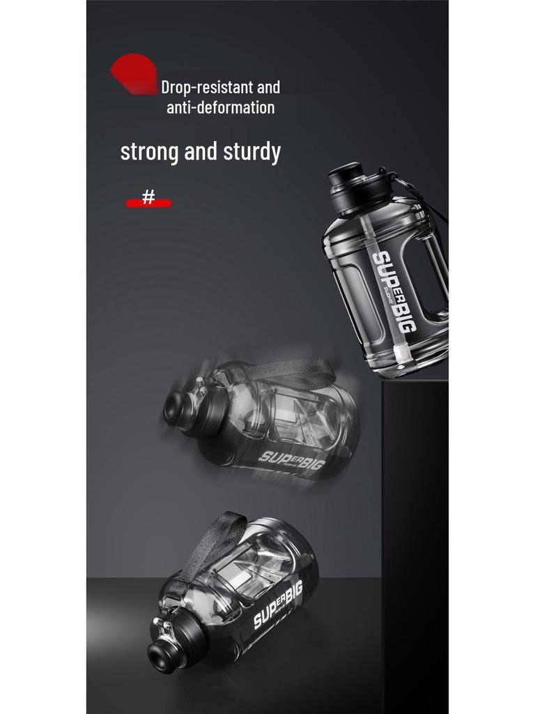 Бутылка для воды для занятий спортом на открытом воздухе Ton Ton Durable, устойчивая к высоким температурам, с соломинкой