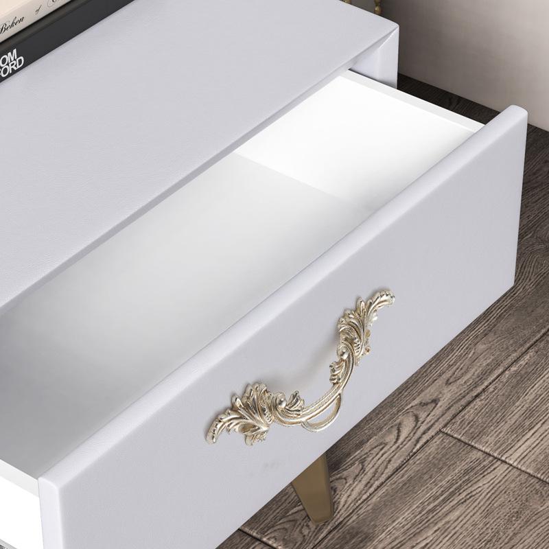European Antique Clothes Cabinet Door Handle Golden Silver Carved Dressing Table Drawer Handle Zinc Alloy Furniture Hardware