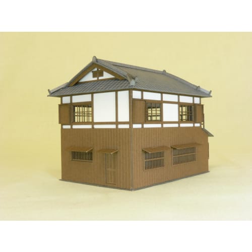 Sankei 1/87 Diorama Series: Gambrel-Style Townhouse MK05-03 Paper Craft