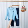 Children's Summer Modal Pajama Set - Long-Sleeve Air-Conditioned Suit for Boys & Girls