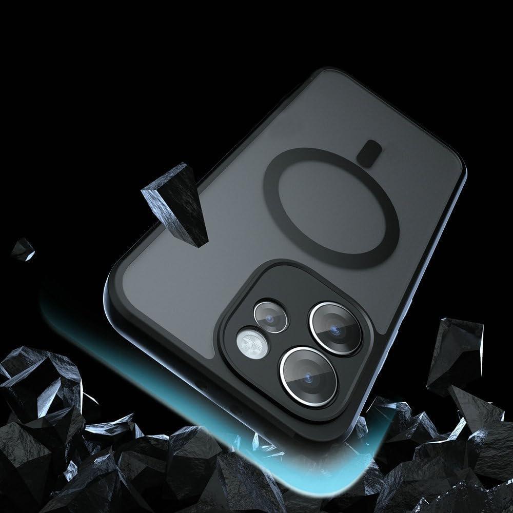 Case for Oppo Reno 15 Pro, for MagSafe, ERBORD Matt Case, black