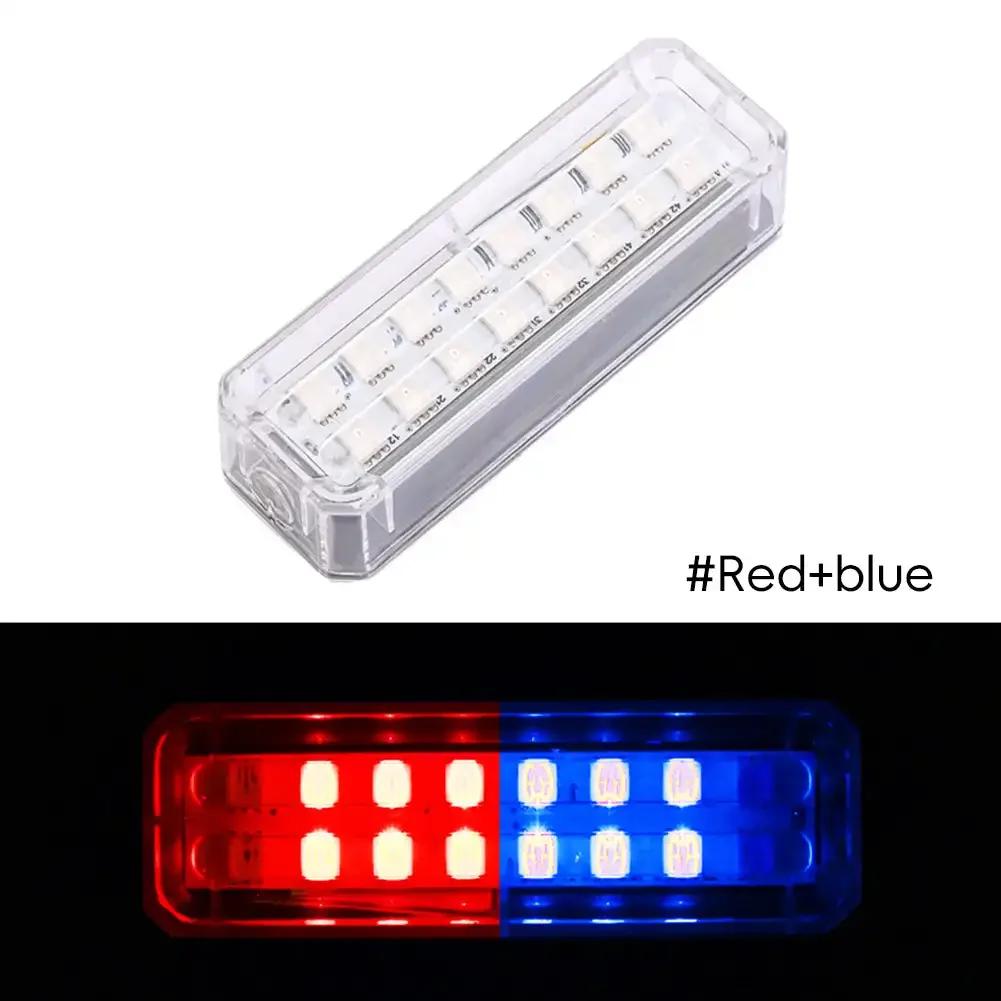 Автомобильный предупреждающий свет на солнечной энергии Светодиодный фонарик Индикатор Ночной световой сигнал Стробоскопический предупреждающий свет Ходовой фонарь Прозрачный для всех транспортных средств