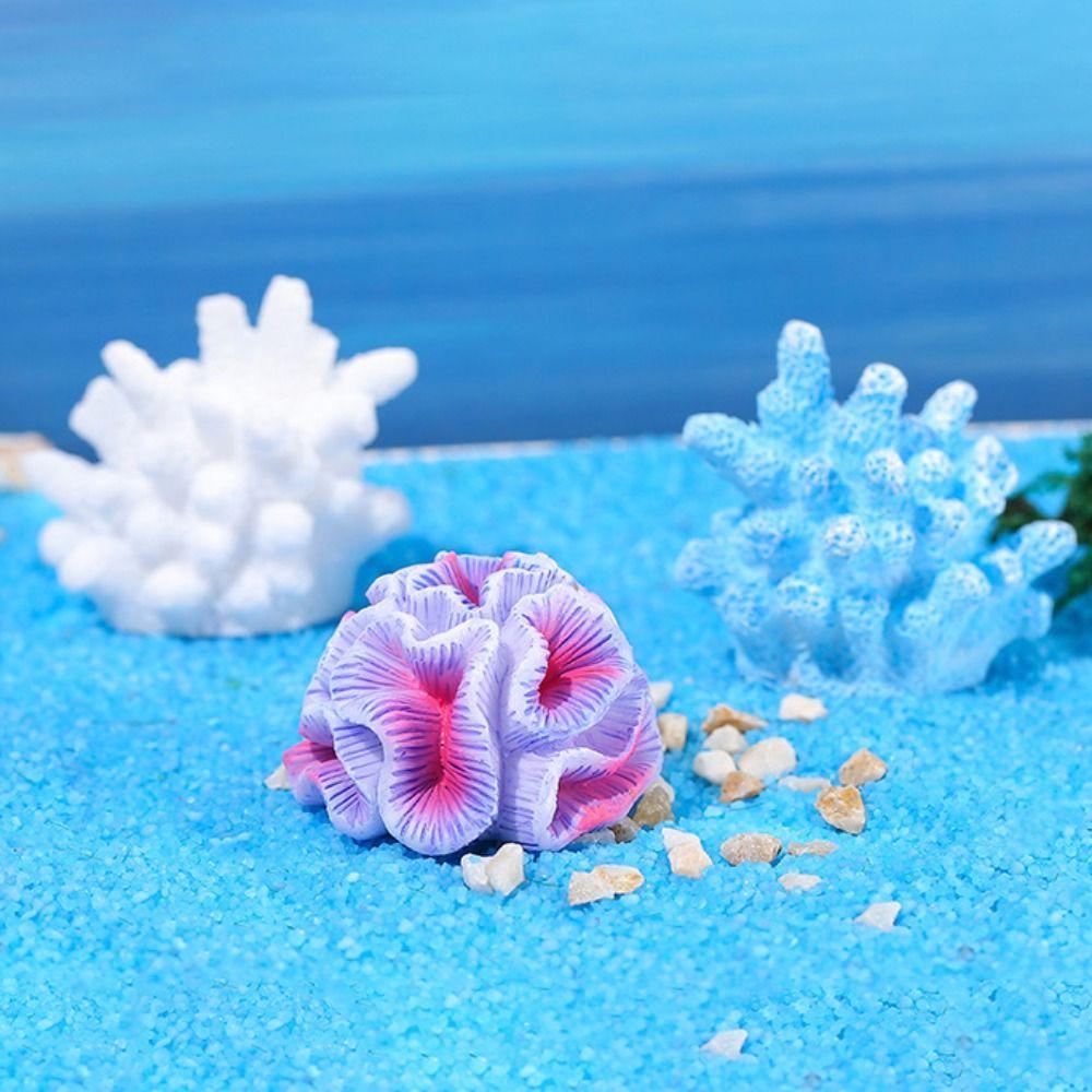 Многоцветная имитация морской звезды Микропейзаж Смола Рифовый камень Милый искусственный коралл