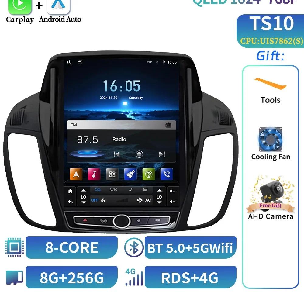 9,7-дюймовый Android 14 Мультимедиа Для Ford KUGA C-max Escape 2013-2015 Авторадио Радио QLED Плеер Навигация Carplay Экран GPS