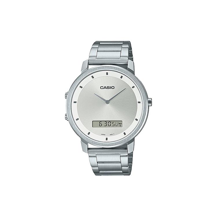 Casio Мужские часы стандартной серии Серебристые MTP-B200D-7E MTP-B200D-7E