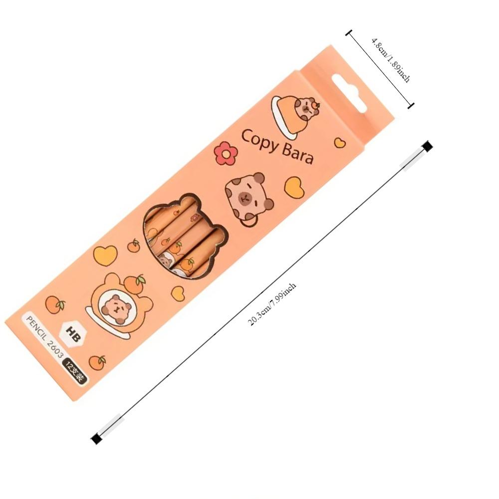 12 шт./набор карандашей для письма Capybara HB канцелярские принадлежности для рисования эскизы для детей и студентов