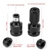 2pcs 1/2 to 1/4 Inch Telescopic Socket Adapter Hex Female Socket Adapter Set  For Impact Wrench