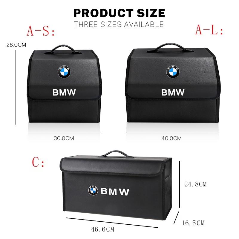 MXUI1 leather Car Organizer Box Trunk Storage Bag Accessories Key For BMW X4 X5 E39 X6 E28 X3 Performance F30 F40 E61 E62 F10 E90 F20