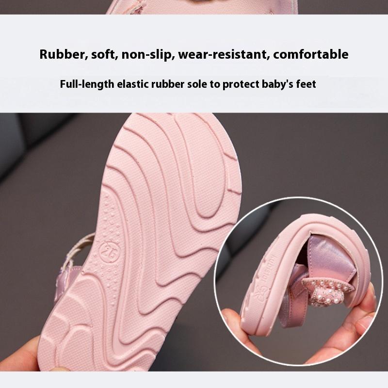 Новая Мода Лето Корейская Версия Принцесса Маленькая Девочка Мягкая Подошва Открытый Носок Сандалии