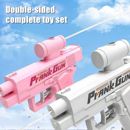 Игрушка-пранк Водный пистолет Двусторонний разбрызгиватель воды Многоразовый Спрей-пранк Вперед Назад Игрушка для игр с водой на открытом воздухе для офиса школы