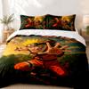 Naruto Custom Name 3pc Set Perfect for Bedroom Use Comfortable Bedding Set Includes a Duvet Cover and Two Pillowcases Ideal Birthday or Christmas Gift