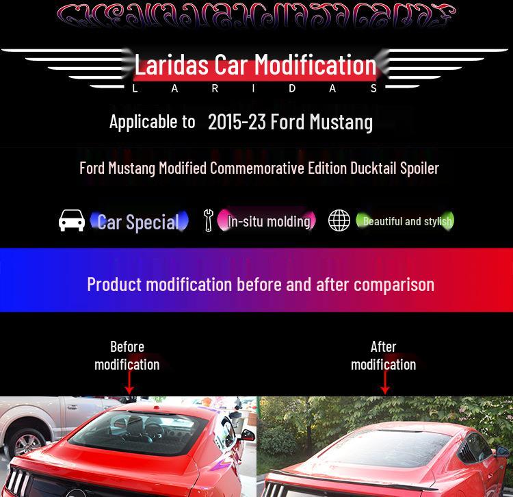 15-23 Ford Mustang 5.0 Rear Spoiler Trunk Lid Wing.