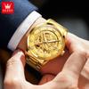 OLEVS New Automatic Watch for Men Imported CITIZEN Mechanical Movement Skeleton Dragon Watch Man High Quality Waterproof Watches