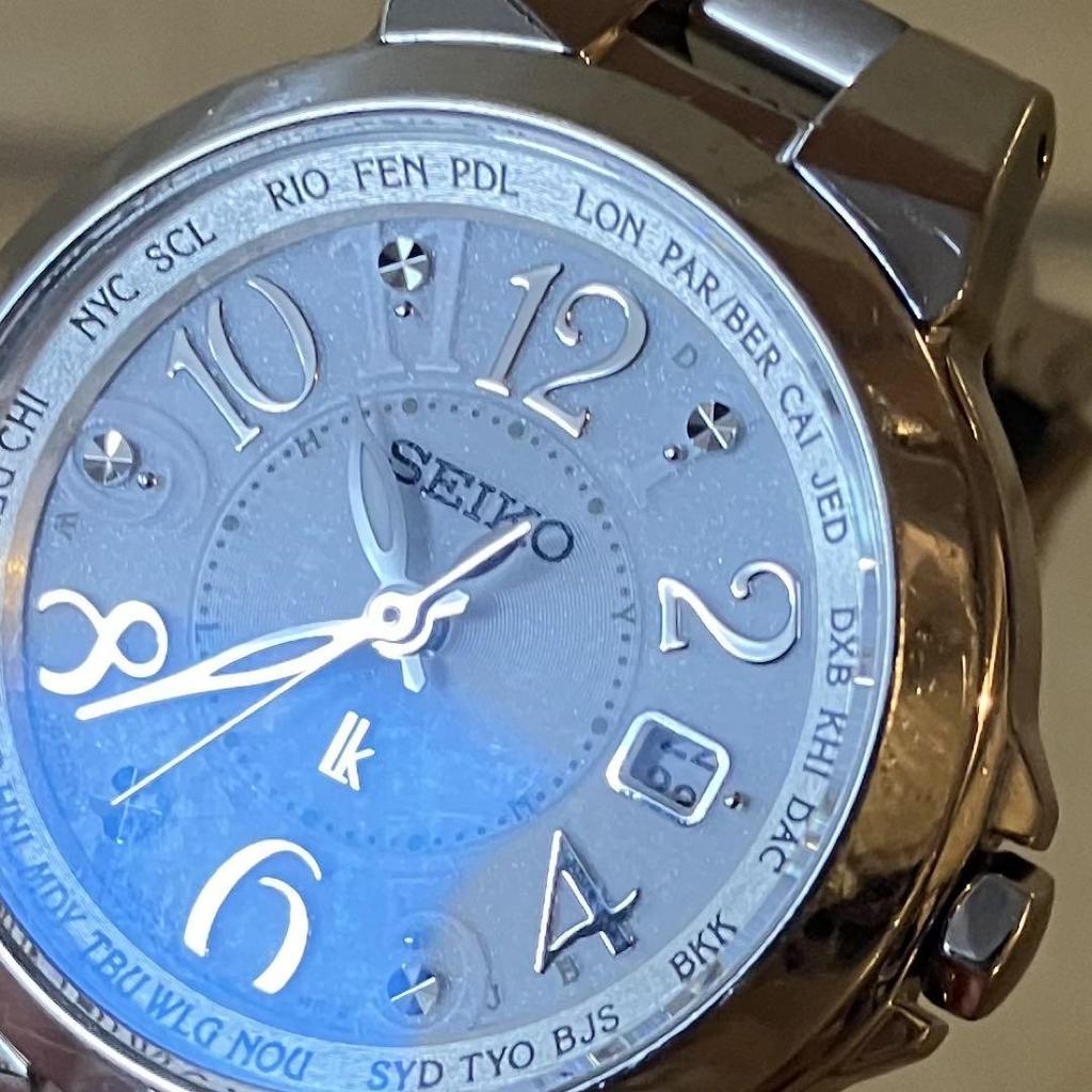 [USED] Seiko Rukia Women's Watch, Working Radio-Controlled, Solar, 1B25