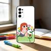 Девочка-Ёжик   Чехол для телефона для Samsung S25,S24,S21,S22,S23,S30,Ultra,S20,Plus,Fe,Note,10,9,5G Черный чехол