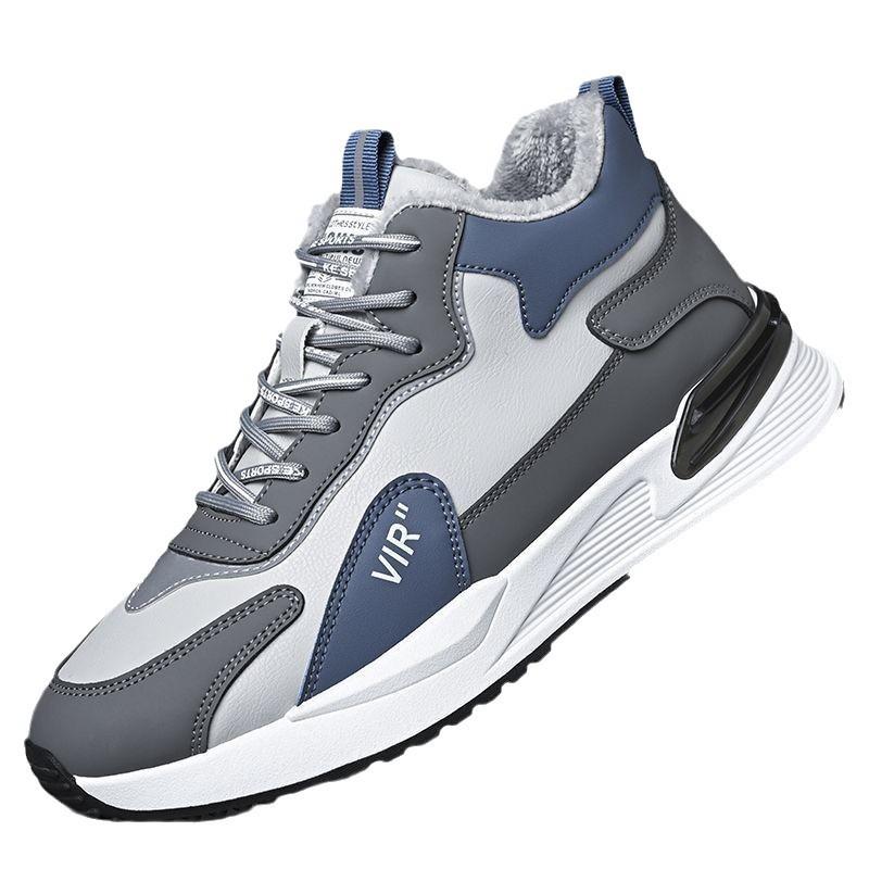 Мужские зимние кроссовки Модные Легкие Плюс Бархатные Хлопковые Ботинки Мужские Удобные Теплые Повседневные Кроссовки