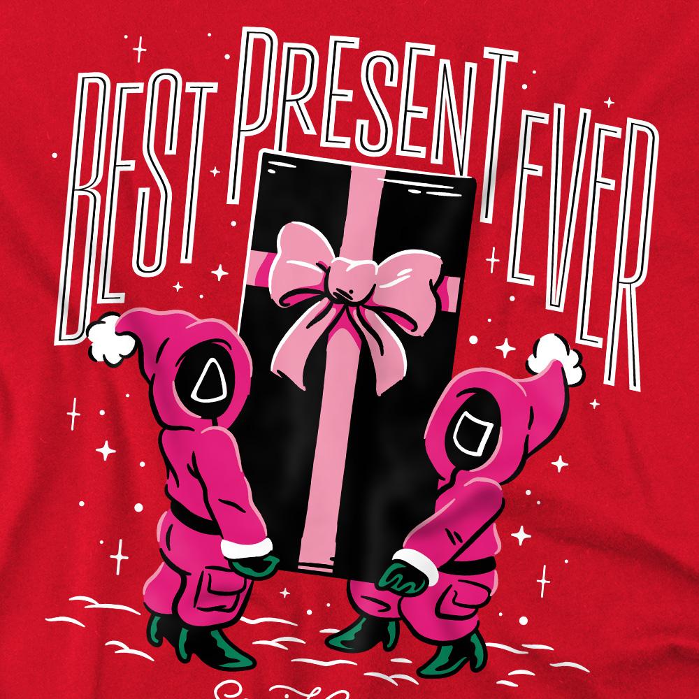 Мужская футболка с лучшим подарком Squid Game